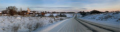 photo "Winter sunset on the road"
