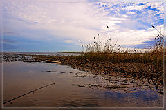 photo "Закат пожар река"
