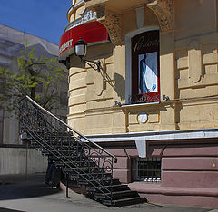 фото "Дома, ажурные  лестницы и  фонари  Одессы."