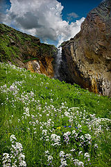 photo "A small mountain waterfall"