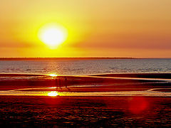 фото "Reflection on the beach"