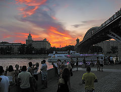 фото "Жаркий закат в Москве...."