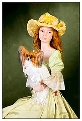 photo "marchioness and a dog"