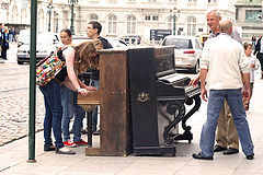 photo "Let's play piano in the street"