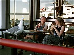 photo "Three at the port eating joint"