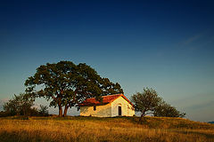 photo "Sunset over the old chapel"
