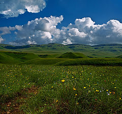 photo "There, behind the green hills ...."