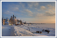 photo "Winter evening on Sukhona"