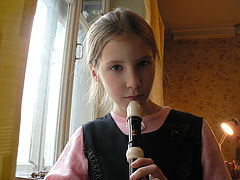 photo "young flutist"