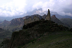 photo "The watchtower in the gorge Bezengi"