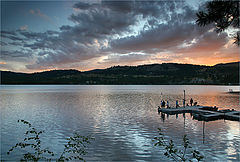 photo "Fishing at sunset"