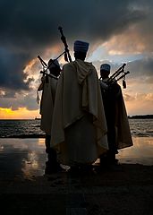 photo "Evening serenade of the Algerian pipers"
