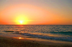 photo "Sunset on the Caribbean Sea"