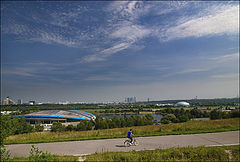photo "At bicycle ring (Moscow)"