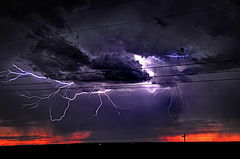 photo "stormy sunset"