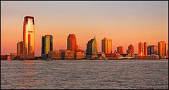 photo "Jersey City in the morning. View from lower Manhattan"