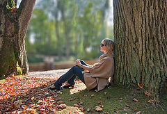 photo "The girl and fall."