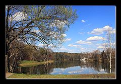 photo "Spring landscape with a lake."