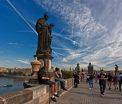photo "The sky is singing, and people hurry about their business ..."