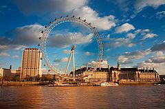 фото "London eye, sunset"