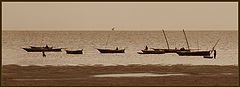 photo "People and boats. Indian ocean."