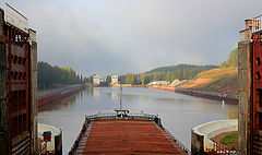 фото "Ahead - the work of river vessels on inland waterways!"