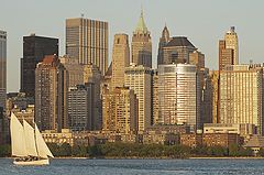 фото "Lower Manhattan by Hudson river"