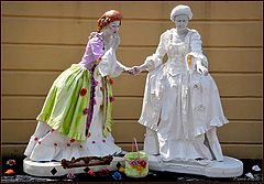 photo "living statues - the lovely ladies"