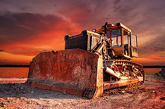photo "Fiery tractor"