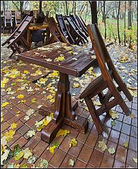 photo "A table for one client ... or the end of the season"