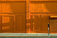 photo "Sunrise on a building facade"