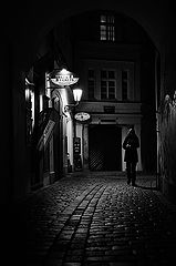 photo "Hочной улочка a фигура"