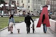 фото "Трое на набережной, не считая собаки ..."