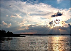 photo "Sunset on the Volga River."