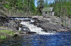 фото "Карелия. Равнинный водопад"