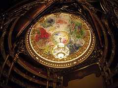 фото "Grand Opera, Paris.  Роспись на потолке сделана Марком Шагалом."