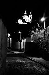photo "Ночной kостёл и улица"