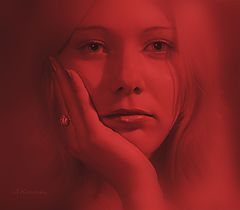 фото "Portrait of a very red."