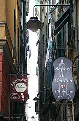 фото "lane in historical centre in Genoa"