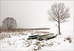 photo "Snow. Lake Plescheevo"