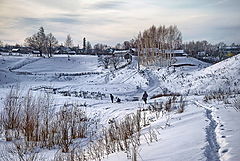 фото "Домой. По свежему снегу."