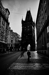 photo "Башня и пешеход"