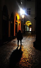 photo "Ночные cветла и фигура"