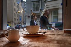 фото "Кофе со сливками... Или- за окном московская жизнь..."