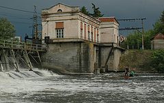 фото "Рыбаки на ГЭСе"