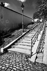 фото "Фонарь и лестница"