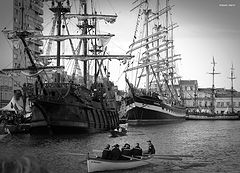 фото "sailing ships: meeting"