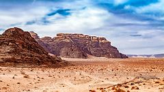 photo "Car Tire Tracks in the Desert"
