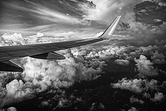 photo "Under the Wing of an Airplane"