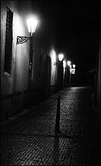 фото "Ночные фонари и улица"